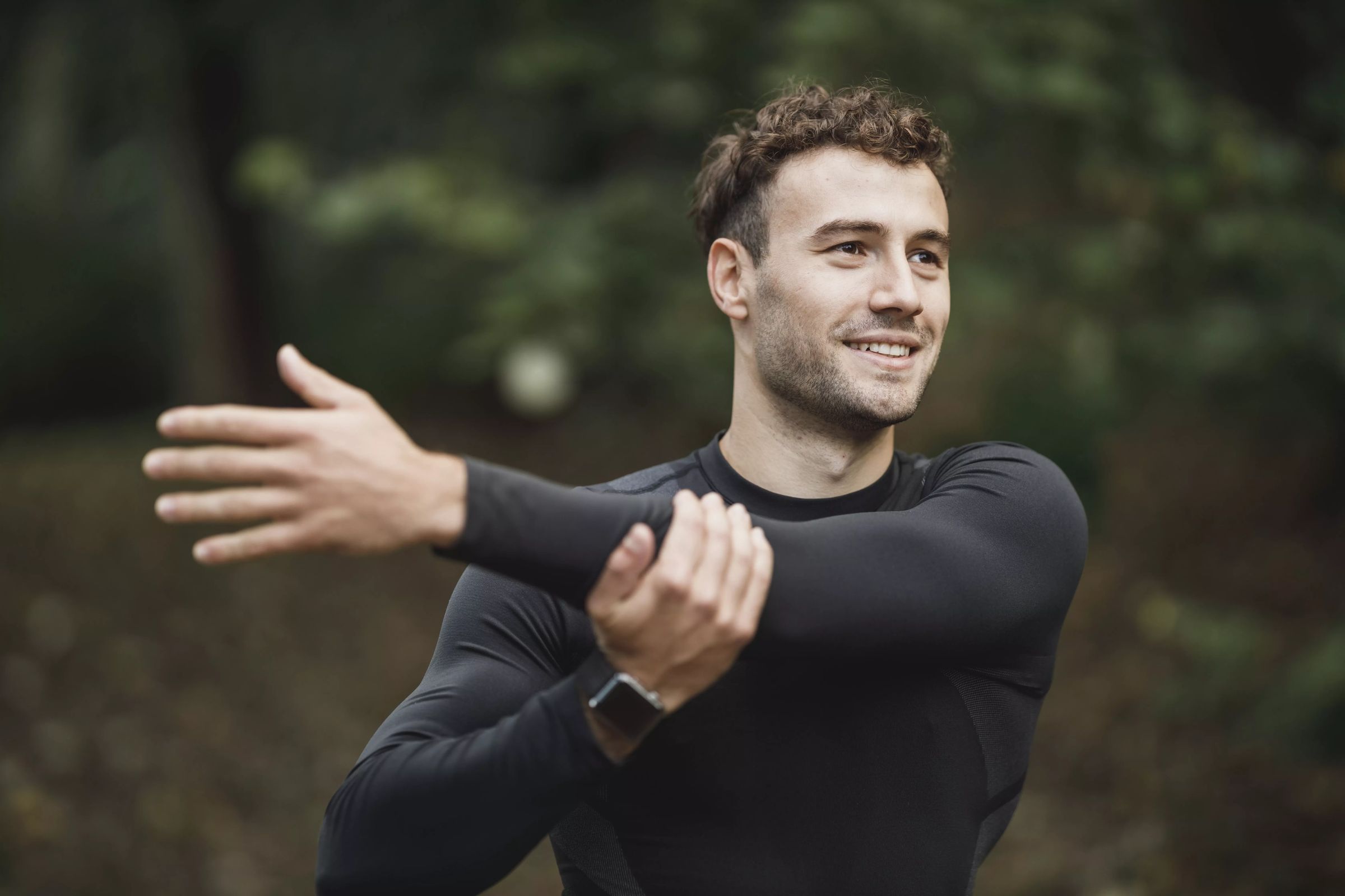 Person wearing a Verid CGM sensor